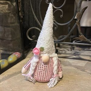 New Pink Spring Tabletop Gnome Decor
